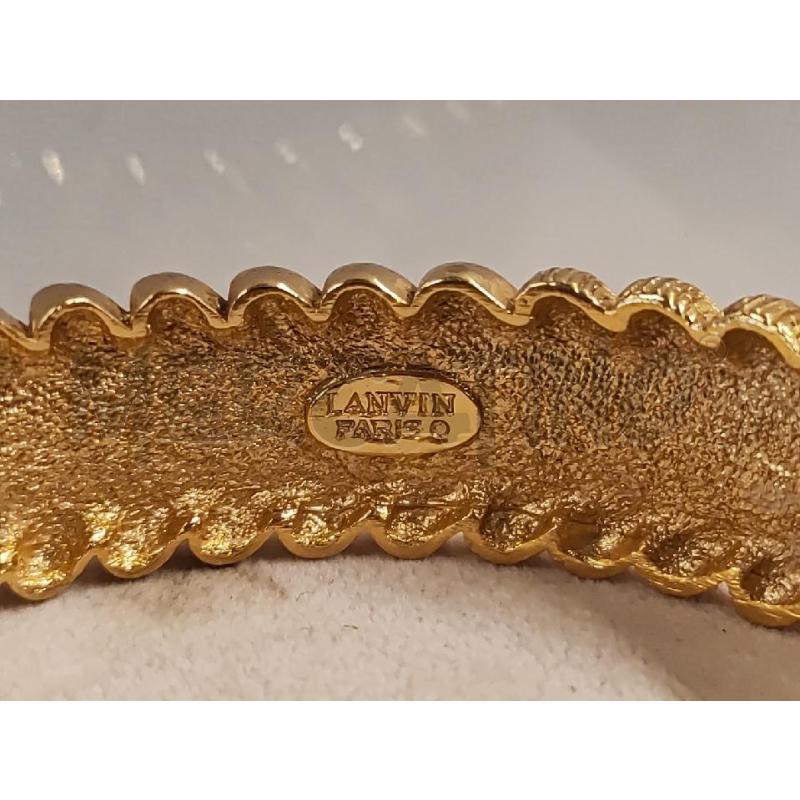 BRACCIALE LANVIN FOGLIOLINE RIGIDO DORATO | Mercatino dell'Usato Vinci - fraz. sovigliana 3