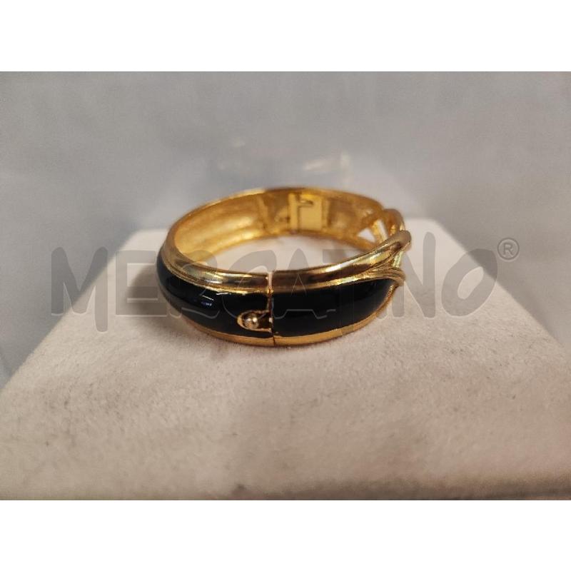 BRACCIALE LANVIN RIGIDO APRIBILE SMALTATO NERO  | Mercatino dell'Usato Vinci - fraz. sovigliana 2