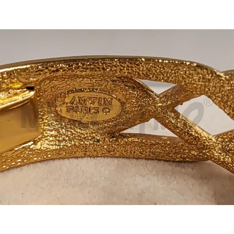 BRACCIALE LANVIN RIGIDO APRIBILE SMALTATO NERO  | Mercatino dell'Usato Vinci - fraz. sovigliana 3