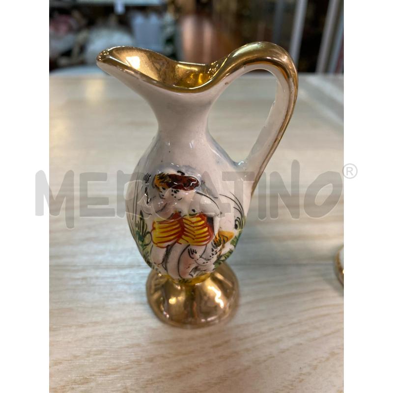 BRICCHETTO + VASETTO CERAMICA CAPODIMONTE  | Mercatino dell'Usato Vinci - fraz. sovigliana 2
