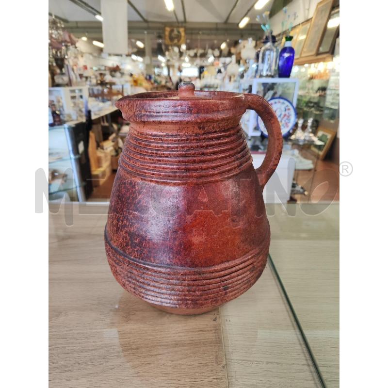 BROCCA TERRACOTTA CON TAPPO RIGATA  | Mercatino dell'Usato Vinci - fraz. sovigliana 1