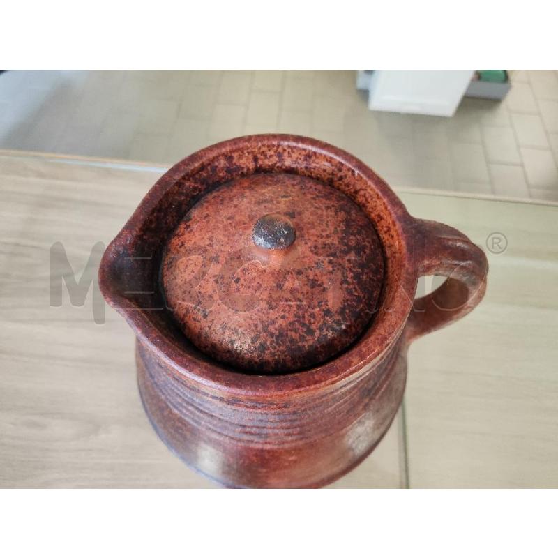 BROCCA TERRACOTTA CON TAPPO RIGATA  | Mercatino dell'Usato Vinci - fraz. sovigliana 2