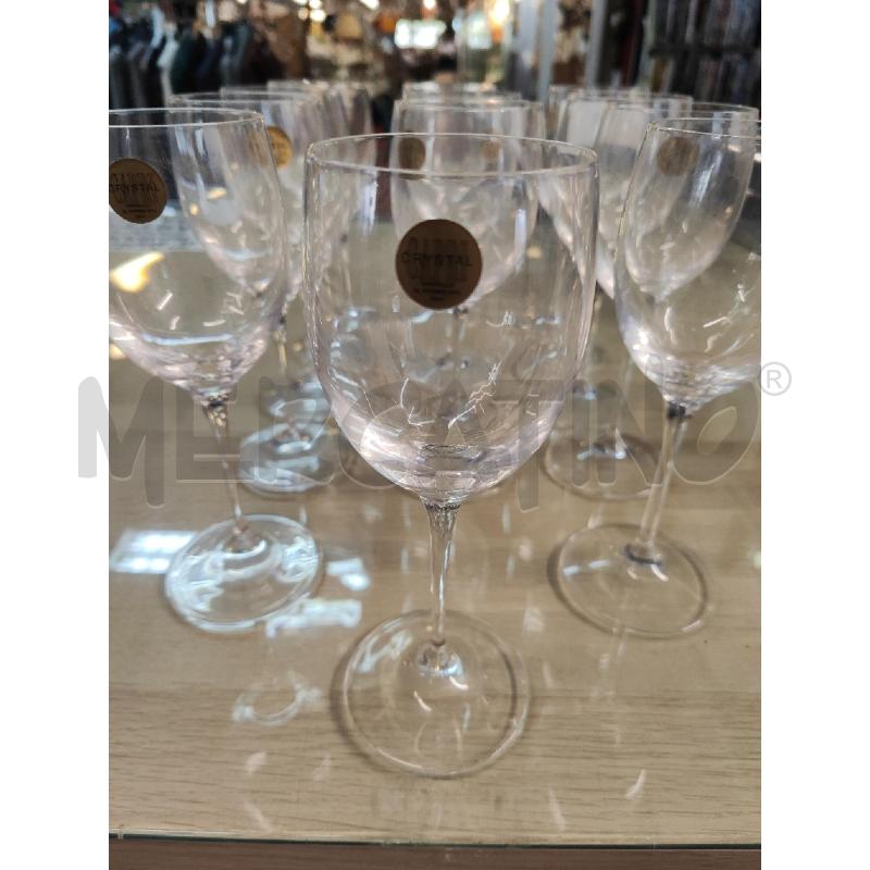 CALICI PZ. 12 CRISTALLO LISCI VINO | Mercatino dell'Usato Vinci - fraz. sovigliana 2