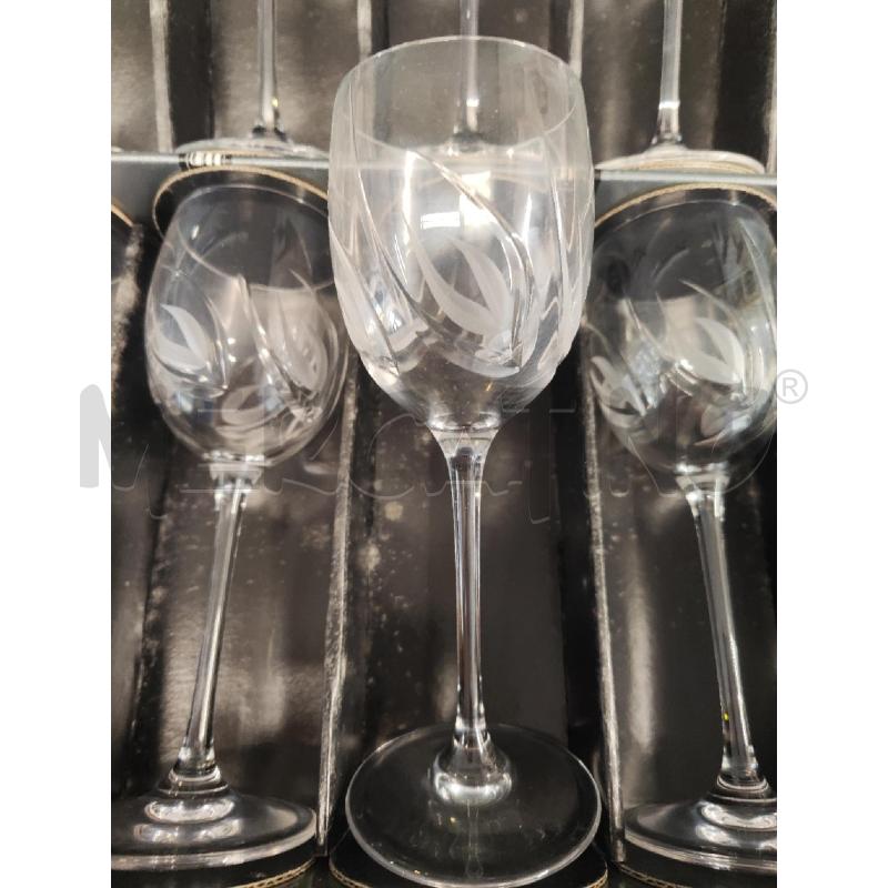 CALICI PZ. 12 CRISTALLO MOLATI CC NUOCI ACQUA  | Mercatino dell'Usato Vinci - fraz. sovigliana 2