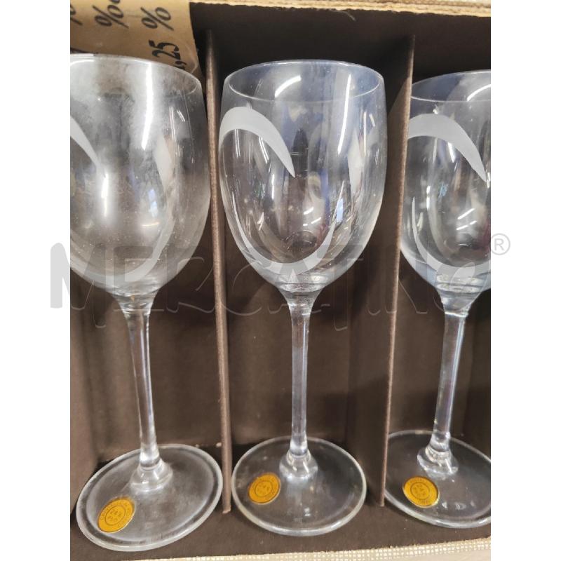 CALICI PZ. 6 CRISTALLO MOLATI CC NUOVI | Mercatino dell'Usato Vinci - fraz. sovigliana 2