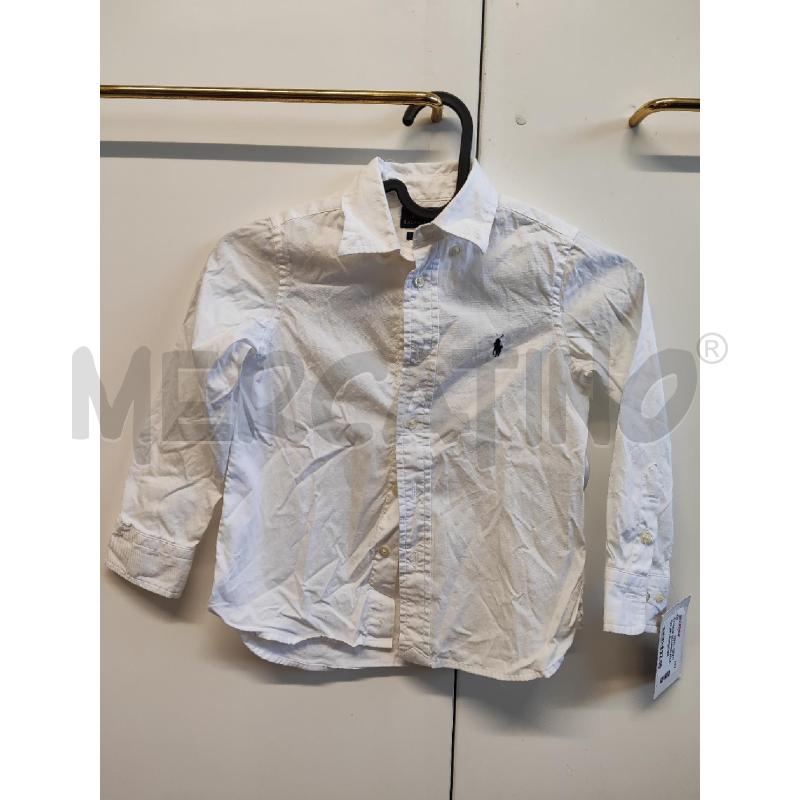 CAMICIA BAMBINO POLO RALPH LAUREN BIANCA TG.4  | Mercatino dell'Usato Vinci - fraz. sovigliana 1