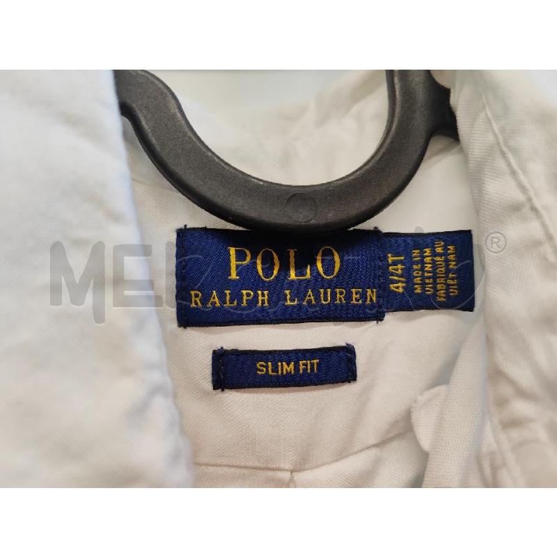 CAMICIA BAMBINO POLO RALPH LAUREN BIANCA TG.4  | Mercatino dell'Usato Vinci - fraz. sovigliana 2