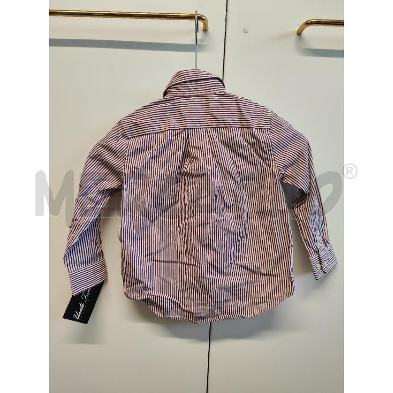 CAMICIA BAMBINO RALPH LAUREN RIGHE BORDEAUX TG.3 | Mercatino dell'Usato Vinci - fraz. sovigliana 3