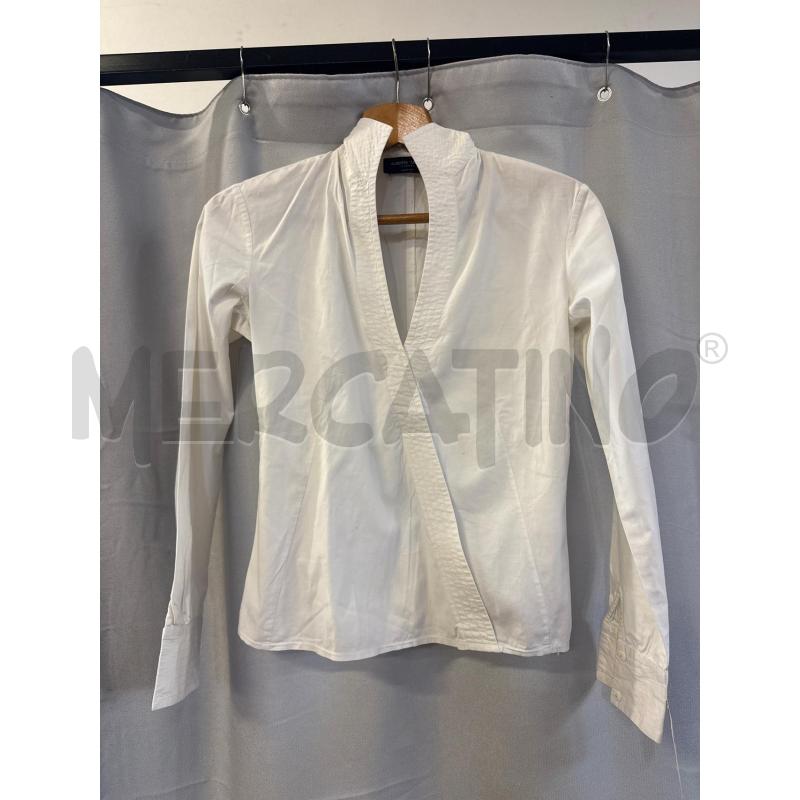 CAMICIA DONNA ALBERTA TANZINI PANNA TG.44 ZIP LATO | Mercatino dell'Usato Vinci - fraz. sovigliana 1