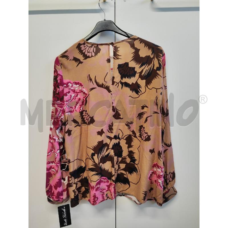CAMICIA DONNA CARACTERE BEIGE FIORI ROSAS TG.46 | Mercatino dell'Usato Vinci - fraz. sovigliana 3