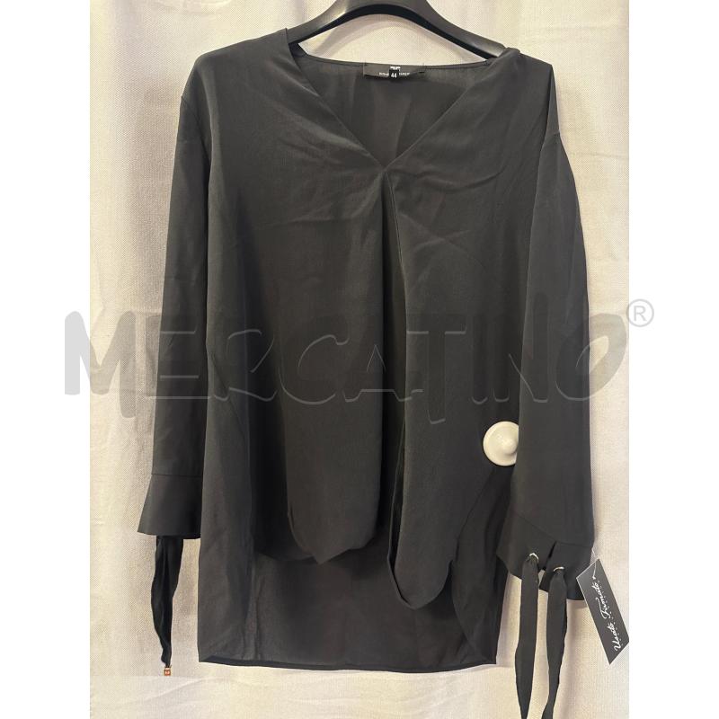 CAMICIA DONNA ELISABETTA FRANCHI NERA SCOLLO A V TG.44 | Mercatino dell'Usato Vinci - fraz. sovigliana 1