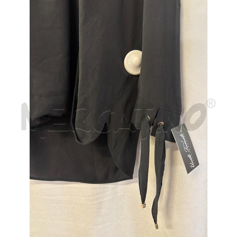 CAMICIA DONNA ELISABETTA FRANCHI NERA SCOLLO A V TG.44 | Mercatino dell'Usato Vinci - fraz. sovigliana 2
