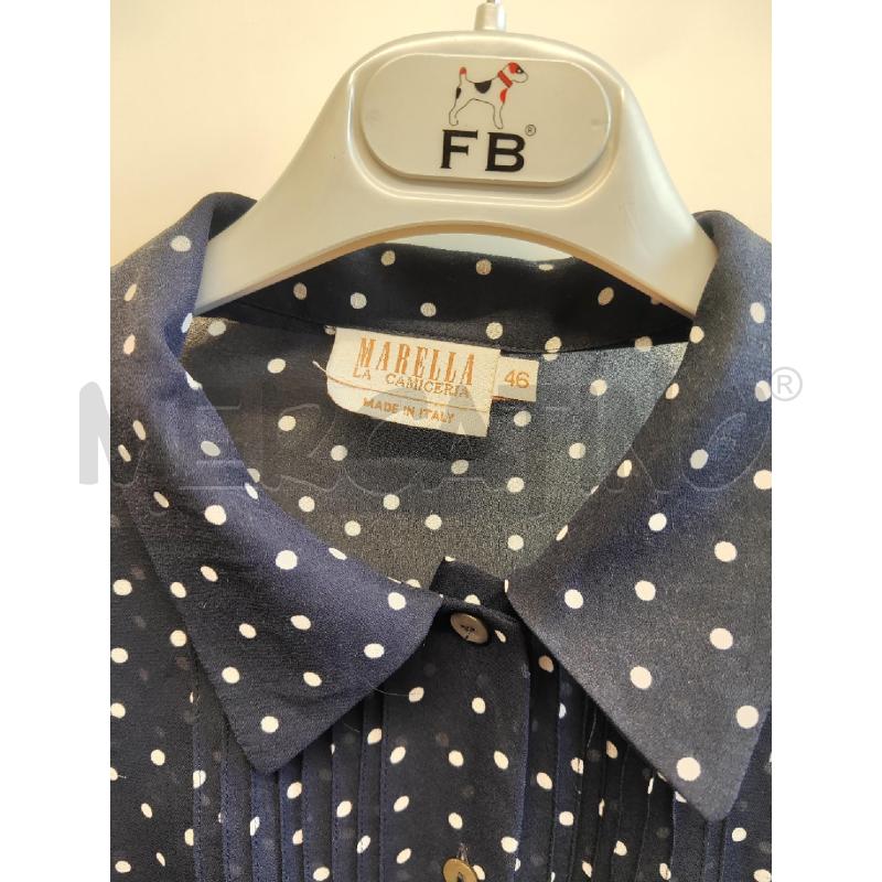CAMICIA DONNA MARELLA BLU POIS TG.46 | Mercatino dell'Usato Vinci - fraz. sovigliana 2