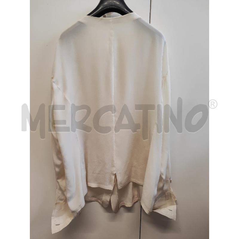 CAMICIA DONNA MARINA RINALDI 100% SETA CREMA TG.27 | Mercatino dell'Usato Vinci - fraz. sovigliana 4