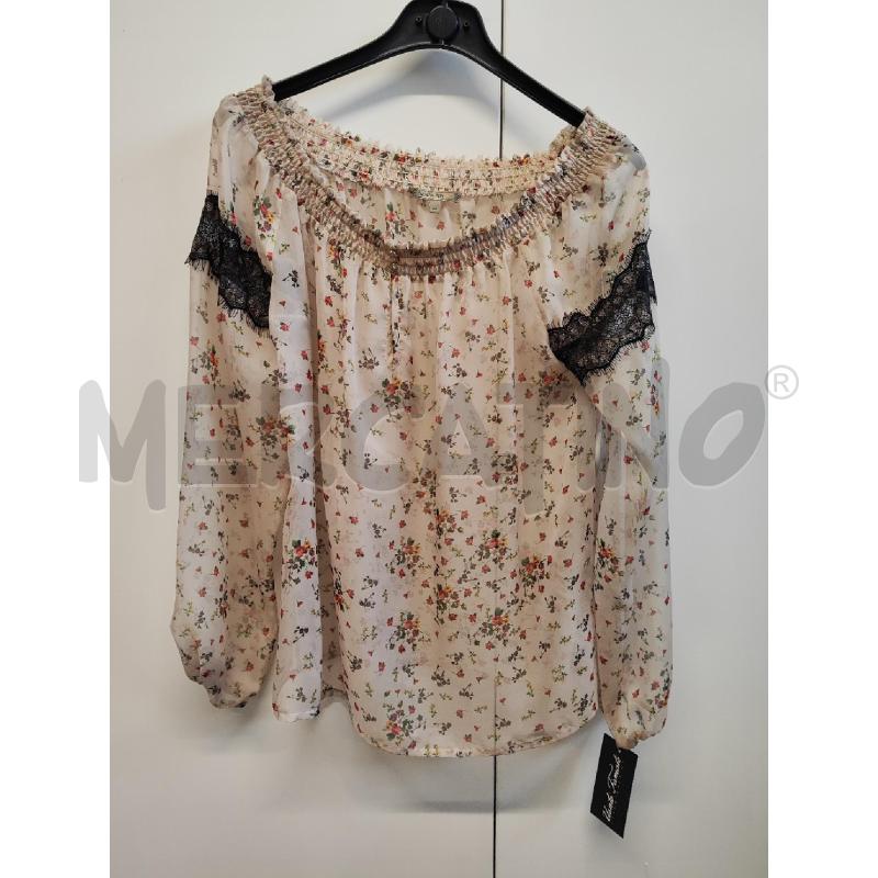 CAMICIA DONNA PATRIZIA PEPE BEIGE FIORELLINI TG.44 | Mercatino dell'Usato Vinci - fraz. sovigliana 1