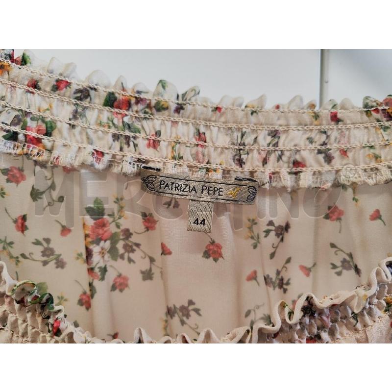 CAMICIA DONNA PATRIZIA PEPE BEIGE FIORELLINI TG.44 | Mercatino dell'Usato Vinci - fraz. sovigliana 2