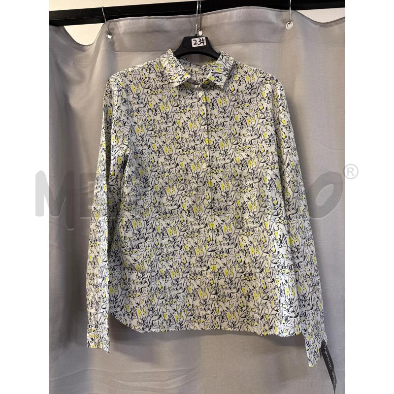 CAMICIA DONNA PAUL SMITH BIANCA FIORI NERI VERDI TG.46 | Mercatino dell'Usato Vinci - fraz. sovigliana 1