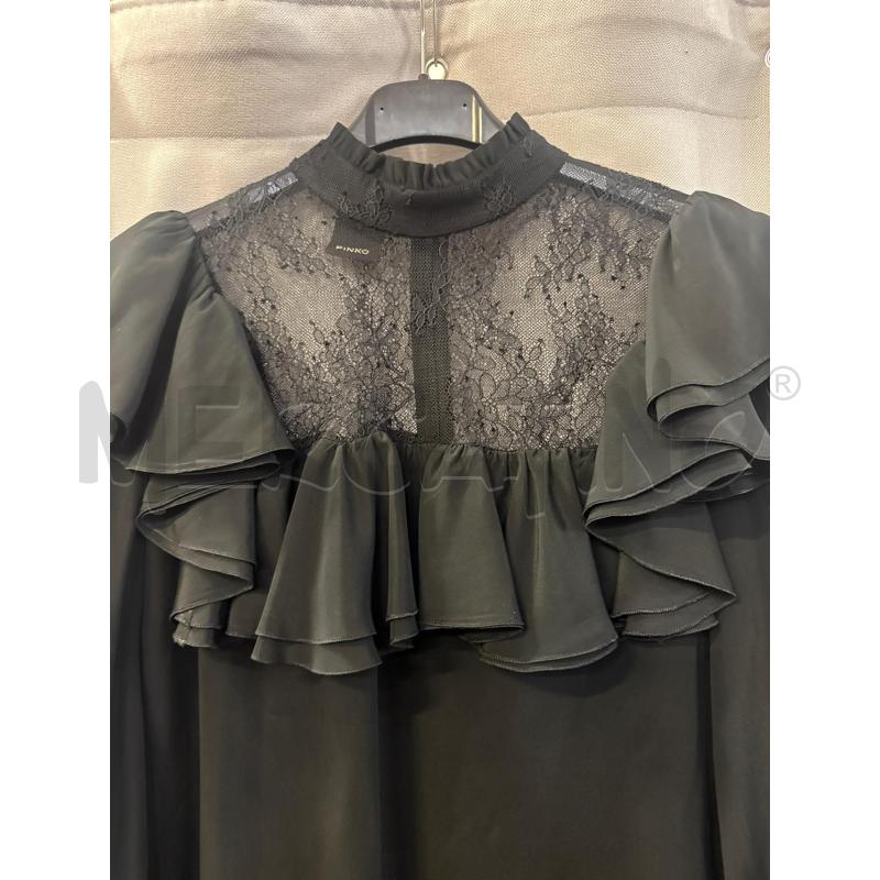 CAMICIA DONNA PINKO NERA PIZZO SCOLLO TG.40 | Mercatino dell'Usato Vinci - fraz. sovigliana 2