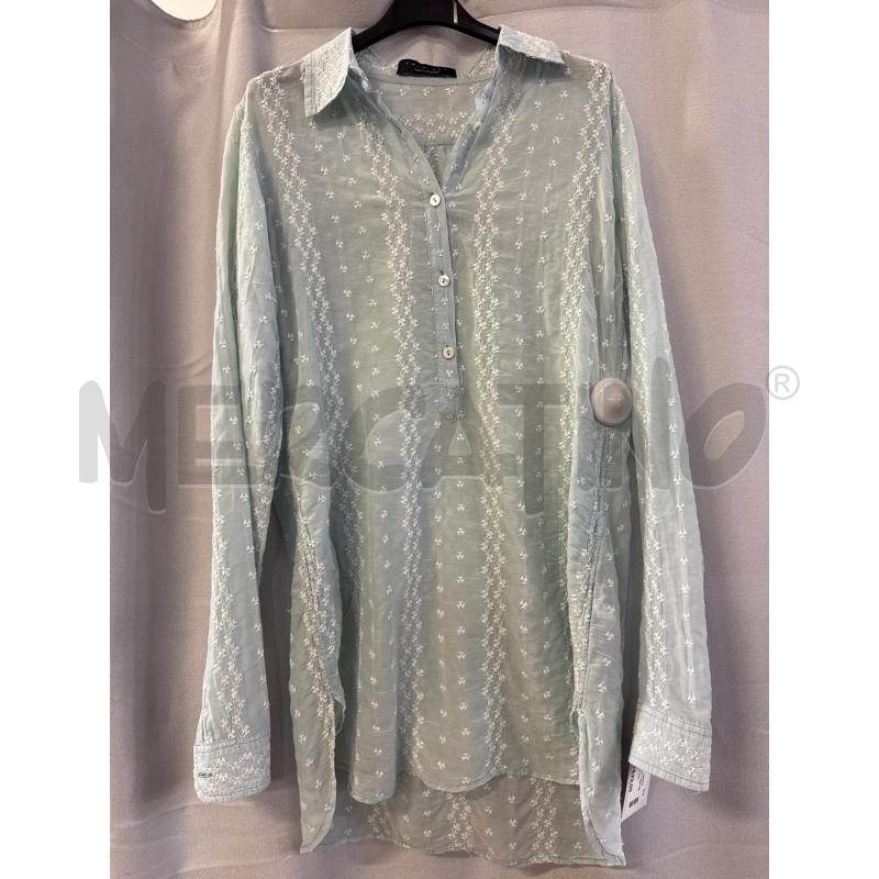 CAMICIA DONNA TWIN SET VERDE TG.S RICAMO FIORELLINI BIANCHI | Mercatino dell'Usato Vinci - fraz. sovigliana 1