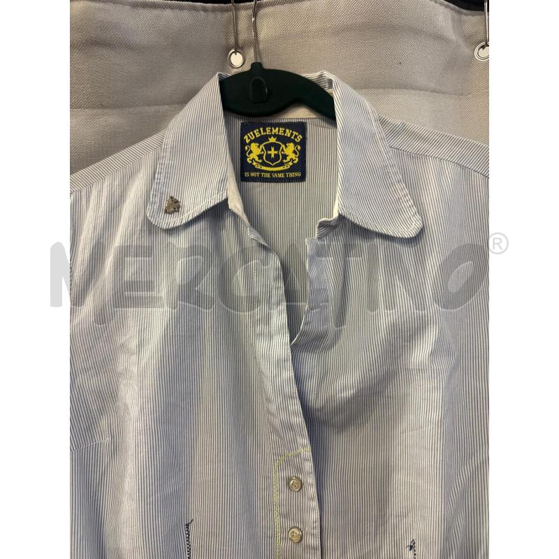 CAMICIA DONNA ZUELEMENTS RIGHE AZZURRE TG.M | Mercatino dell'Usato Vinci - fraz. sovigliana 2