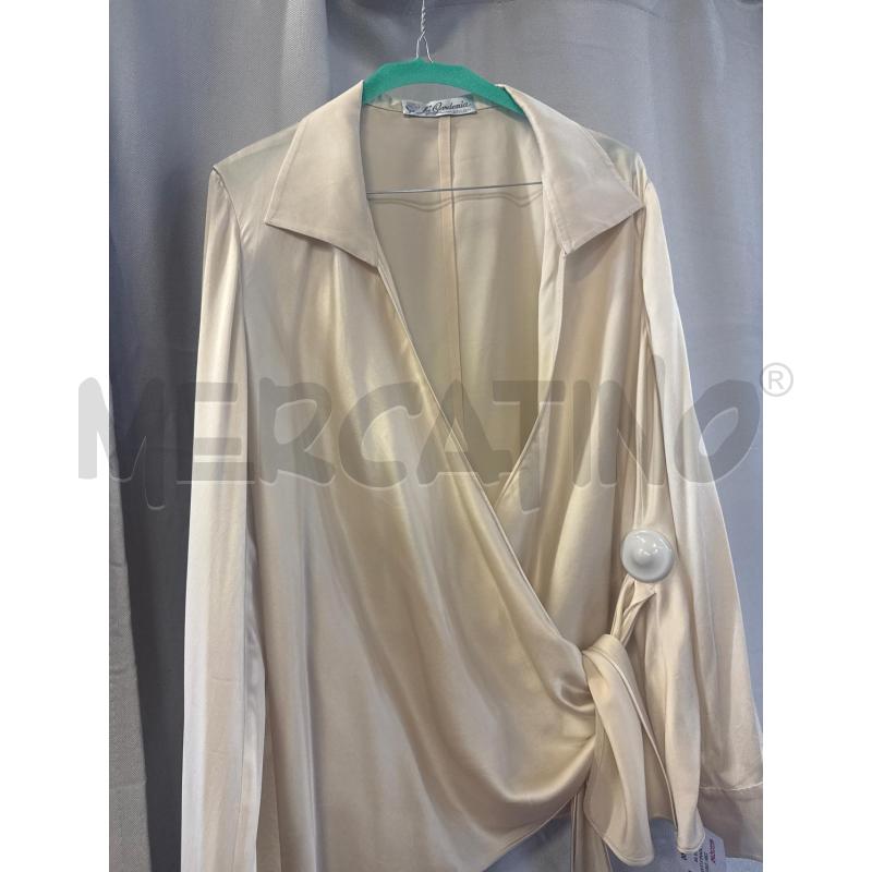 CAMICIA DONNA # LA GARDENIA CREMA 100% SETA LEGATA LATO | Mercatino dell'Usato Vinci - fraz. sovigliana 1