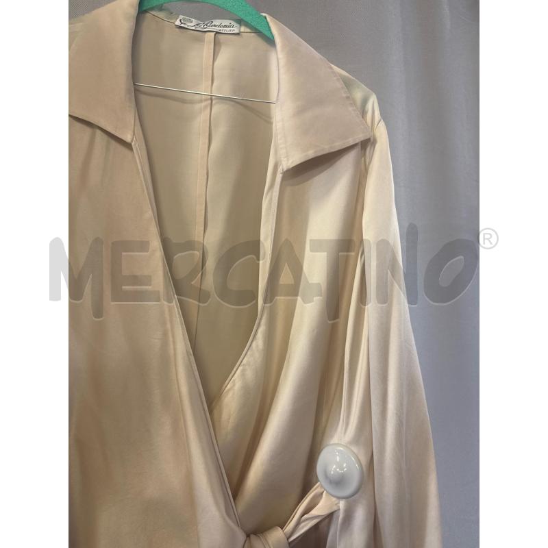 CAMICIA DONNA # LA GARDENIA CREMA 100% SETA LEGATA LATO | Mercatino dell'Usato Vinci - fraz. sovigliana 2