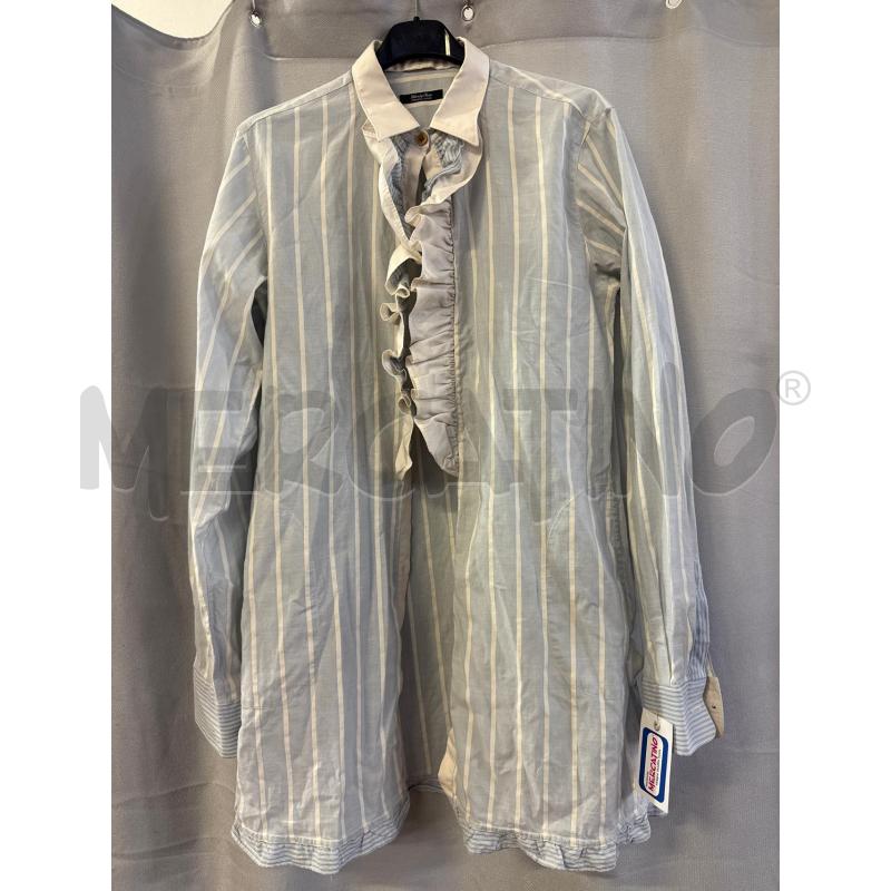CAMICIA DONNA # LIBERTY ROSE AZZURRA RIGHE BIANCHE TG.44 GALETTE | Mercatino dell'Usato Vinci - fraz. sovigliana 1