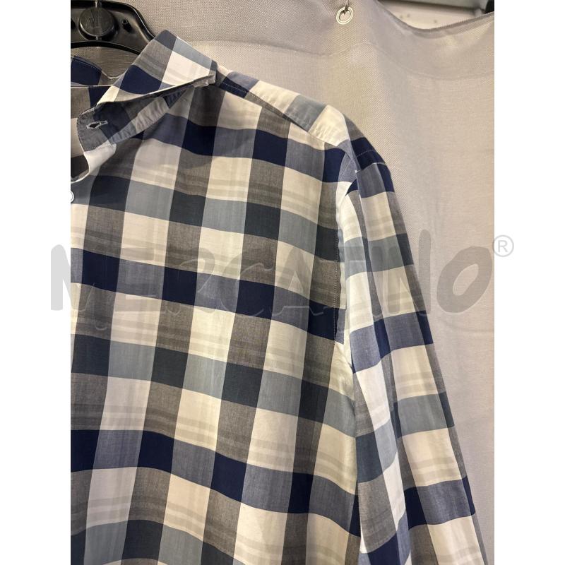 CAMICIA UOMO BOSS QUADRI BLU PANNA TG.43 | Mercatino dell'Usato Vinci - fraz. sovigliana 2