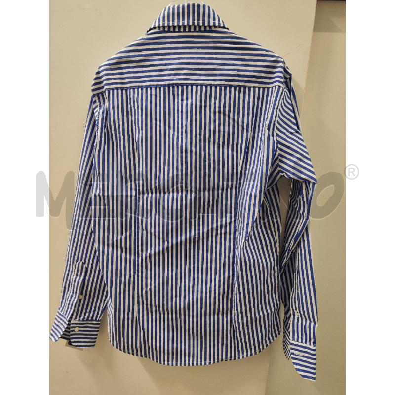 CAMICIA UOMO EN AVANCEBIANCA RIGHE BLU TG.M | Mercatino dell'Usato Vinci - fraz. sovigliana 4
