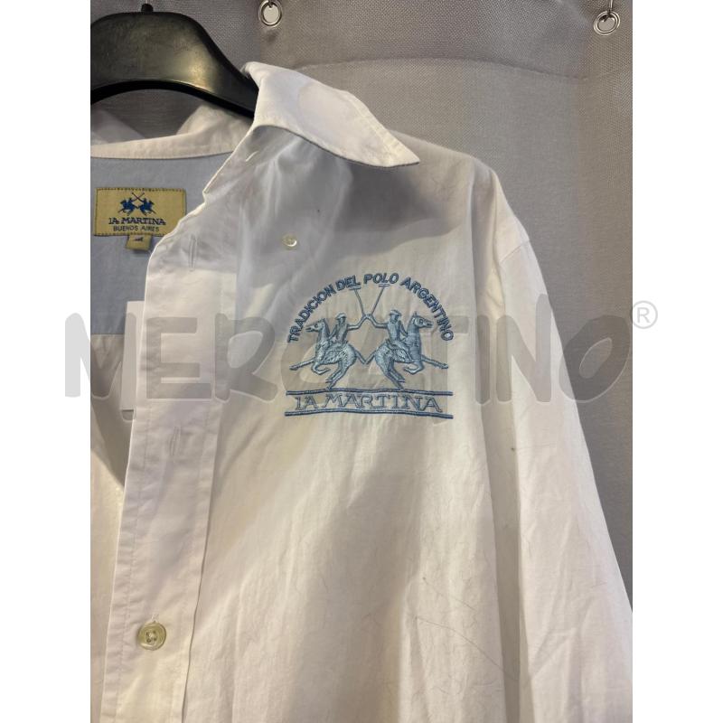 CAMICIA UOMO LA MARTINA BIANCA TG.M | Mercatino dell'Usato Vinci - fraz. sovigliana 2