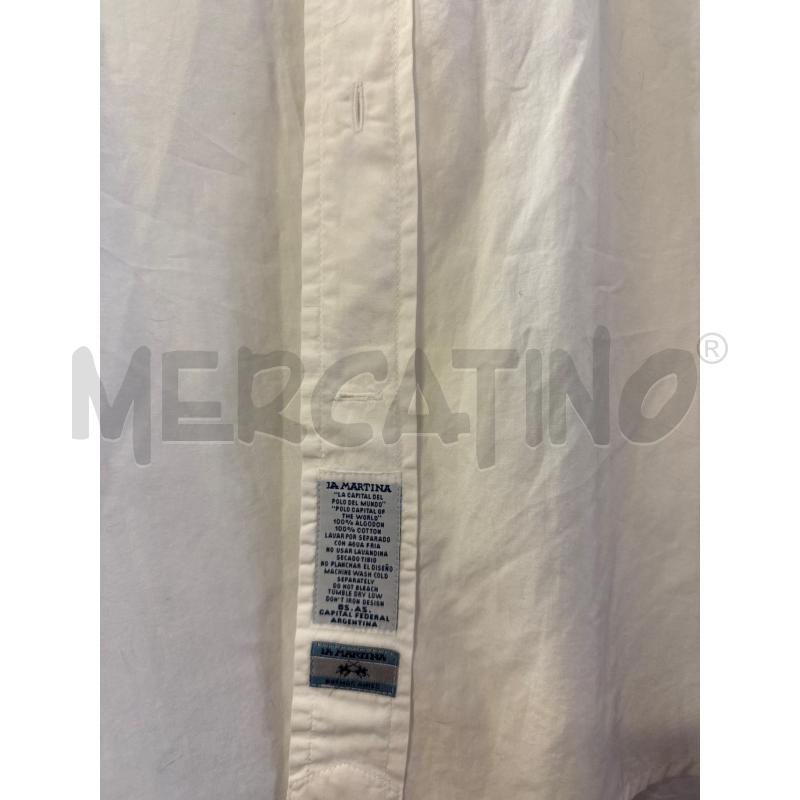 CAMICIA UOMO LA MARTINA BIANCA TG.M | Mercatino dell'Usato Vinci - fraz. sovigliana 3