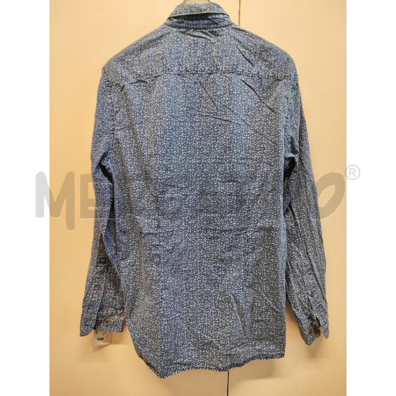 CAMICIA UOMO PEPE JEANS TG.L BLU FIORELLINI BIANCHI | Mercatino dell'Usato Vinci - fraz. sovigliana 3