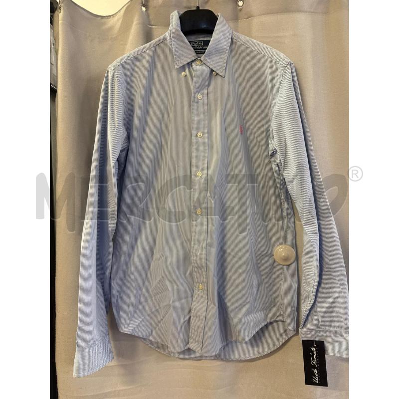 CAMICIA UOMO POLO RALPH LAUREN RIGHE AZZURRE TG.M | Mercatino dell'Usato Vinci - fraz. sovigliana 1