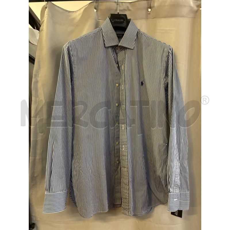 CAMICIA UOMO POLO RALPH LAUREN RIGHE BLU TG.40/41 | Mercatino dell'Usato Vinci - fraz. sovigliana 1