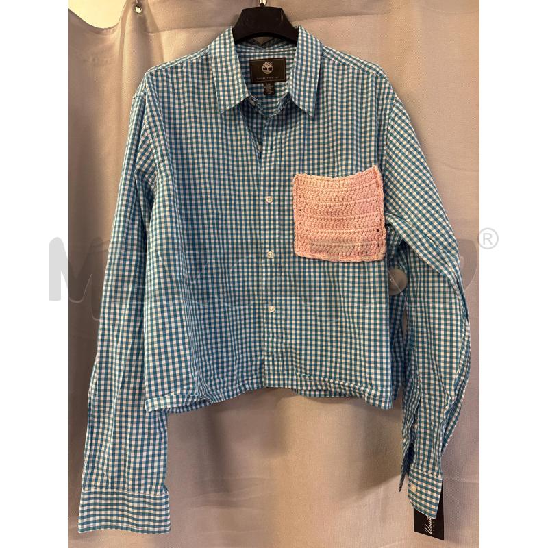 CAMICIA UOMO TIMBERLAND QUADRETTII VERDI TASCHINO LANA ROSA TG.L | Mercatino dell'Usato Vinci - fraz. sovigliana 1