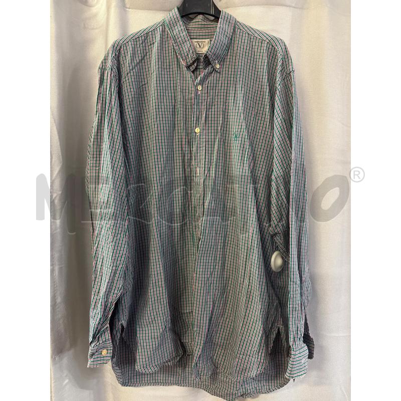 CAMICIA UOMO VALENTINO QUADRI VERDE ROSA TG.42 | Mercatino dell'Usato Vinci - fraz. sovigliana 1