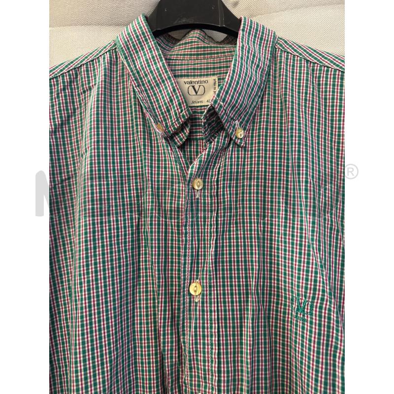 CAMICIA UOMO VALENTINO QUADRI VERDE ROSA TG.42 | Mercatino dell'Usato Vinci - fraz. sovigliana 2