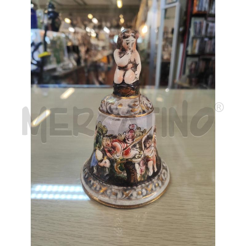 CAMPANELLA CERAMICA CAPODIMONTE 1366/135 | Mercatino dell'Usato Vinci - fraz. sovigliana 1