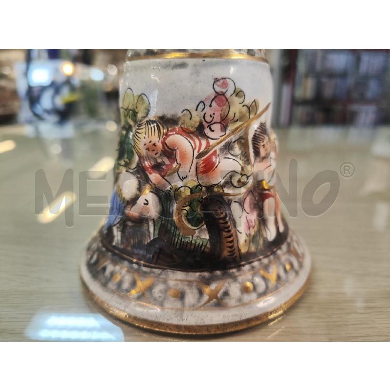 CAMPANELLA CERAMICA CAPODIMONTE 1366/135 | Mercatino dell'Usato Vinci - fraz. sovigliana 3
