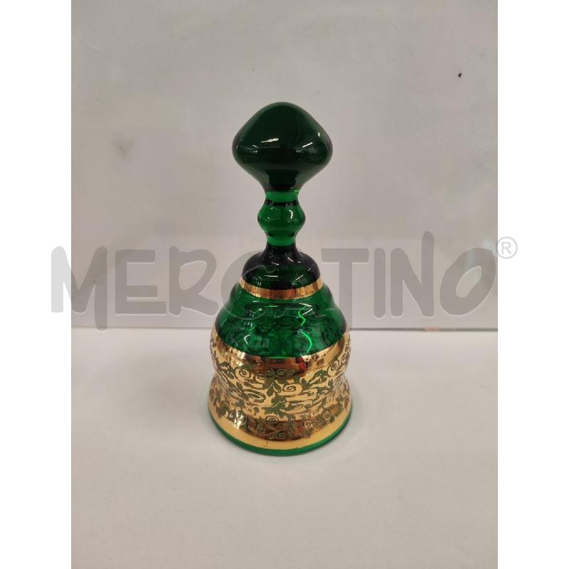 CAMPANELLA VETRO VERDE ORO | Mercatino dell'Usato Vinci - fraz. sovigliana 1