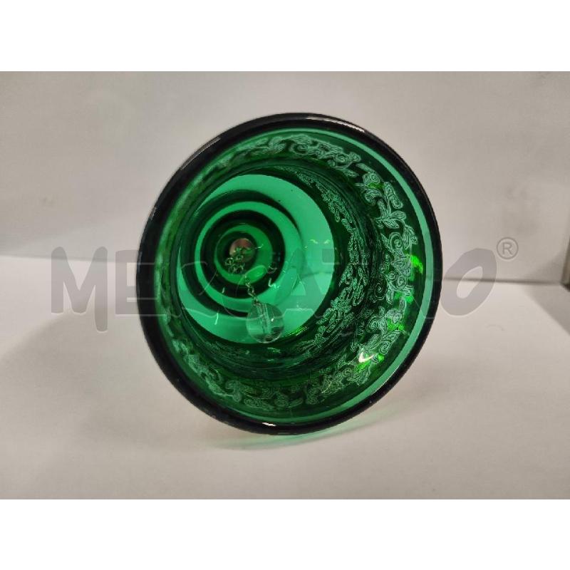 CAMPANELLA VETRO VERDE ORO | Mercatino dell'Usato Vinci - fraz. sovigliana 2