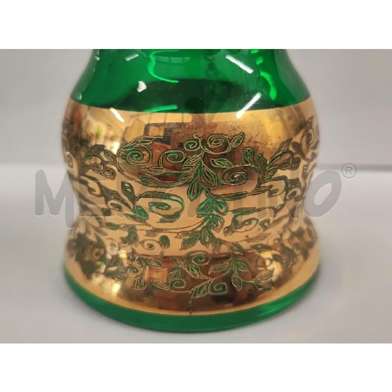 CAMPANELLA VETRO VERDE ORO | Mercatino dell'Usato Vinci - fraz. sovigliana 3