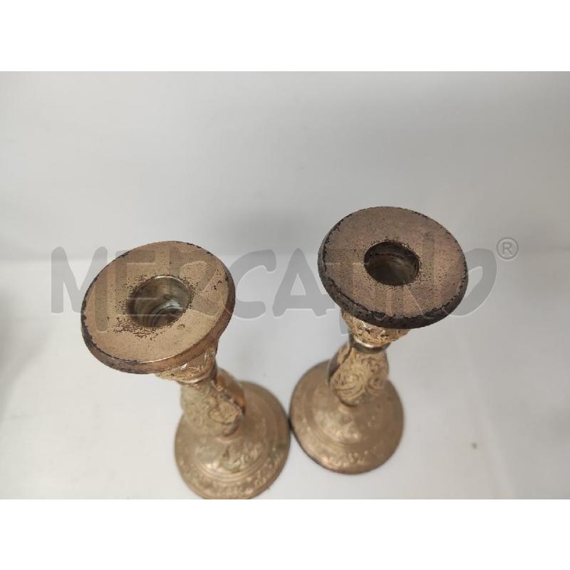 CANDELABRI PZ. 2 ARGENTATI H.22 | Mercatino dell'Usato Vinci - fraz. sovigliana 4