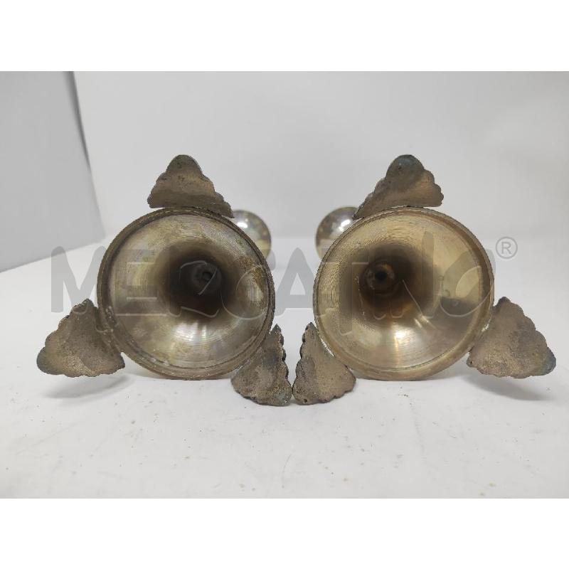 CANDELABRI PZ. 2 METALLO ARGENTATI H.30 | Mercatino dell'Usato Vinci - fraz. sovigliana 4