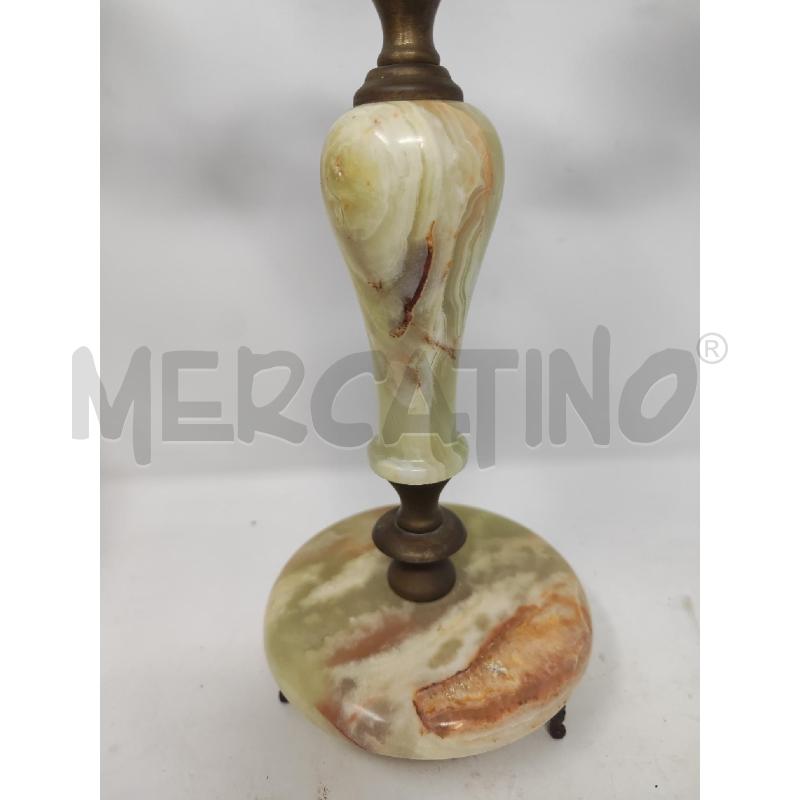 CANDELABRO METALLO E ALABASTRO  | Mercatino dell'Usato Vinci - fraz. sovigliana 2