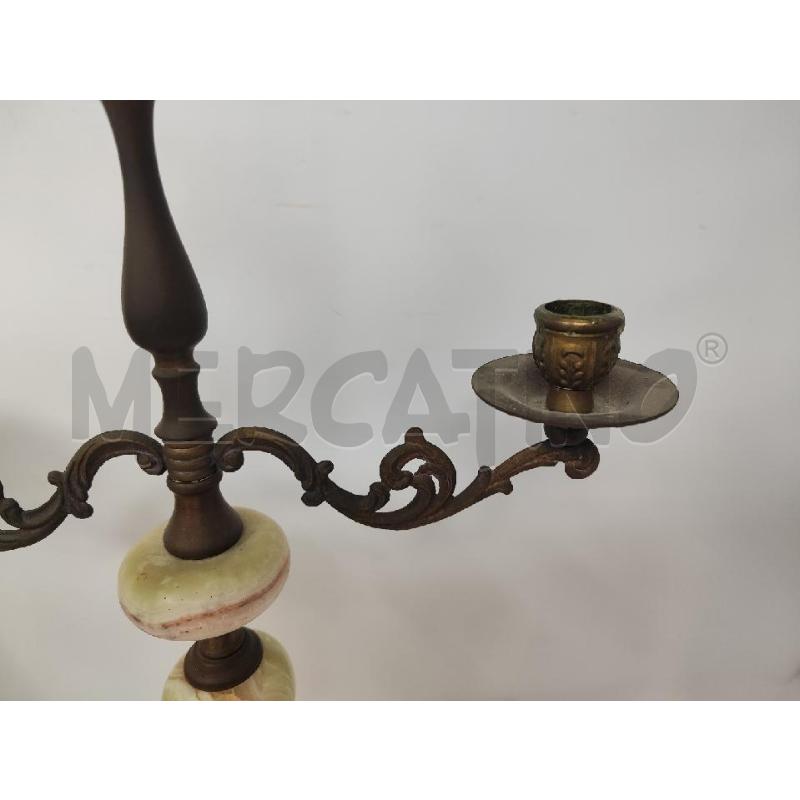 CANDELABRO METALLO E ALABASTRO  | Mercatino dell'Usato Vinci - fraz. sovigliana 3