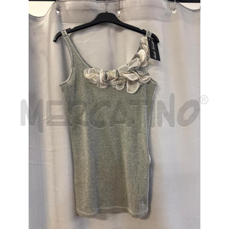 CANOTTA DONNA ABERCROMBIE GRIGIA FIORI TG.L  | Mercatino dell'Usato Vinci - fraz. sovigliana 1