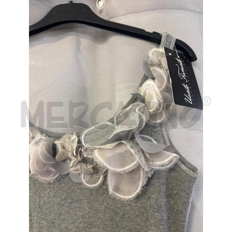 CANOTTA DONNA ABERCROMBIE GRIGIA FIORI TG.L  | Mercatino dell'Usato Vinci - fraz. sovigliana 2