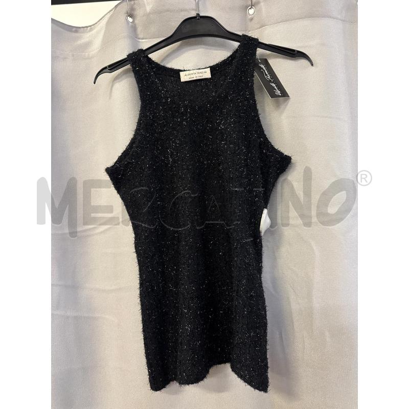 CANOTTA DONNA ALBERTA TANZINI NERA GLITTER  | Mercatino dell'Usato Vinci - fraz. sovigliana 1
