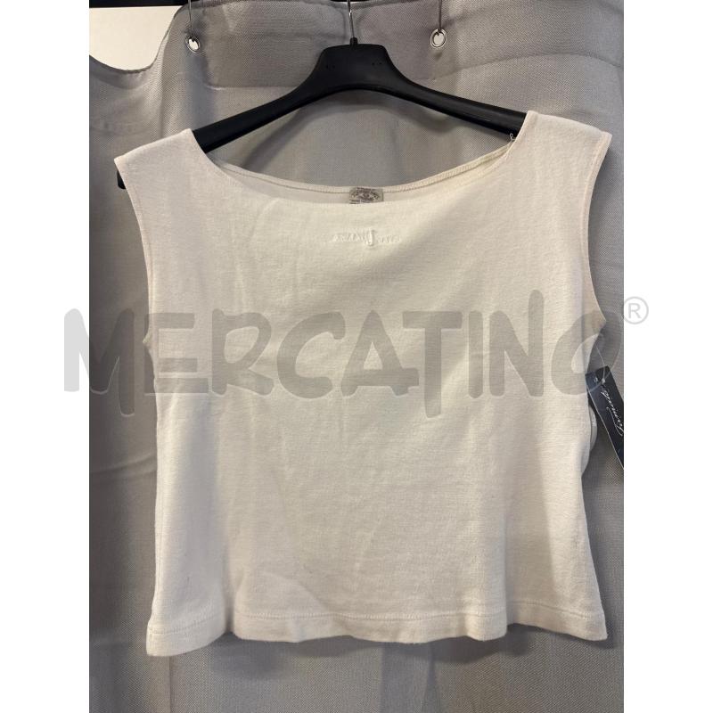 CANOTTA DONNA ARMANI JEANS BIANCA TG 44 | Mercatino dell'Usato Vinci - fraz. sovigliana 1